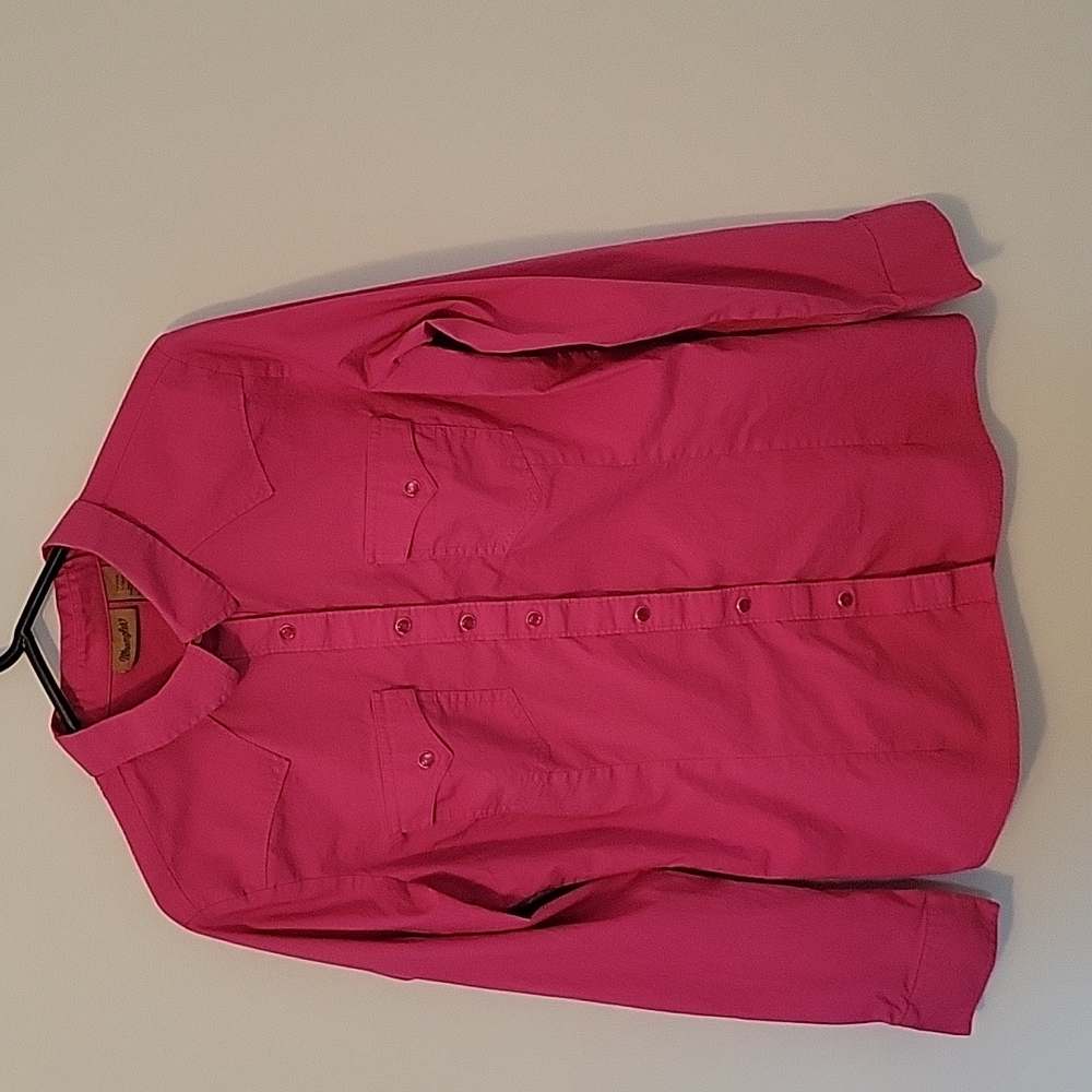 Wrangler Snap Down Button Shirt, Size Large